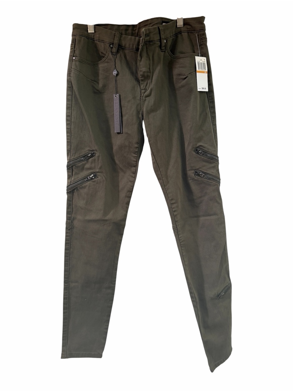 Blank NYC Olive Cargo Skinny Jumpsuit-Style Pants